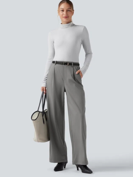 HALARA Pants - Halara Flex DayStretch High Waisted Wide Leg Work Pants In Silent Storm M-tall
